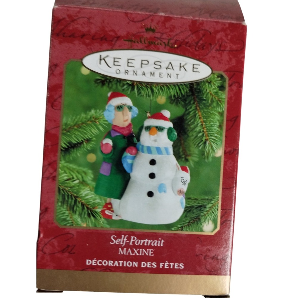 Hallmark Keepsake Maxine Self-Portrait Ornament 2008 Funny Snowman Humor